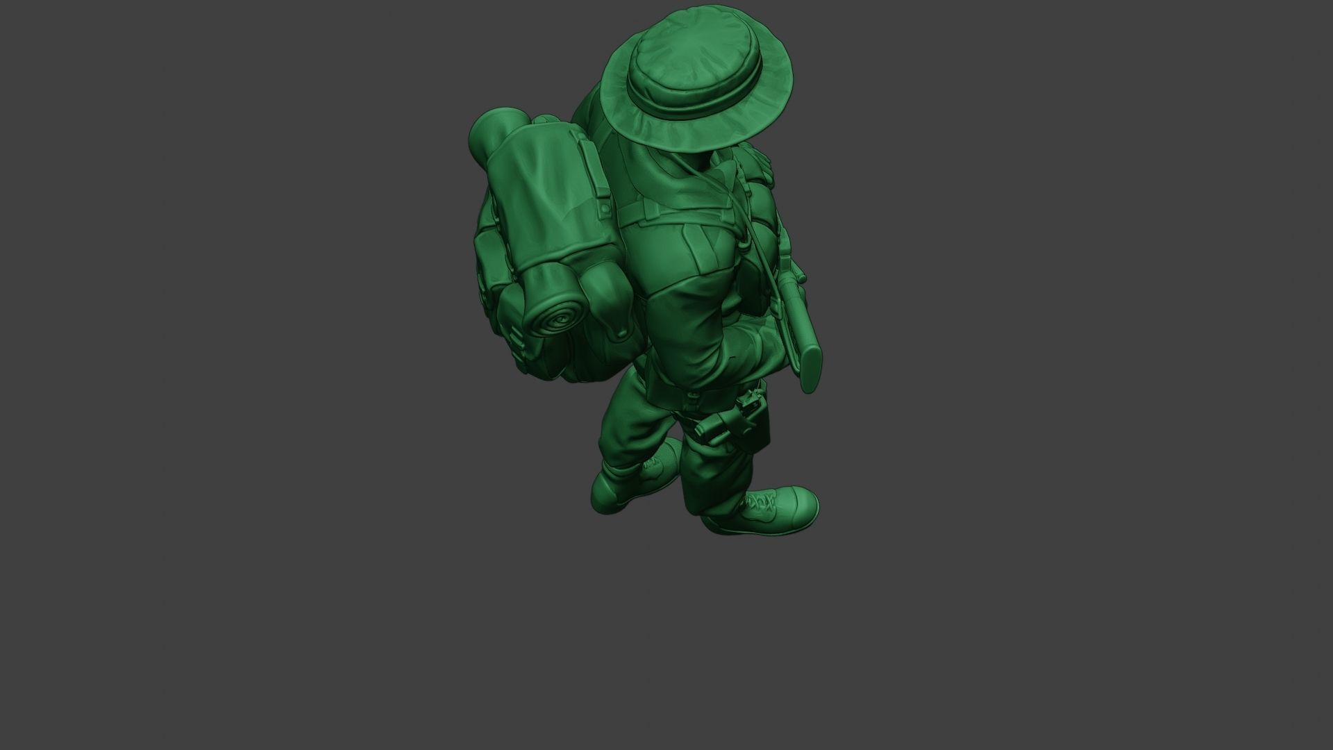 Modern Jungle Soldier Walk MJS1 3D print model_23