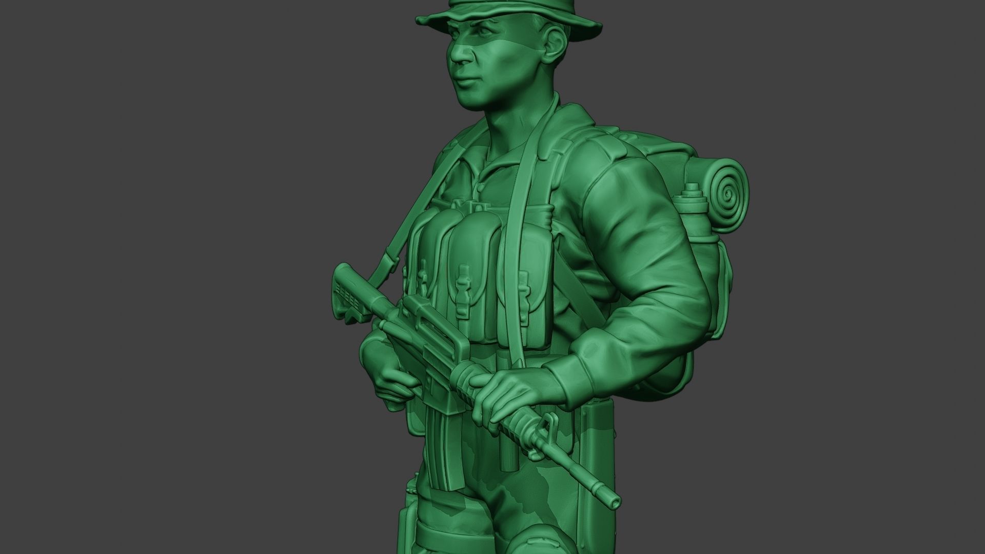Modern Jungle Soldier Walk MJS1 3D print model_18