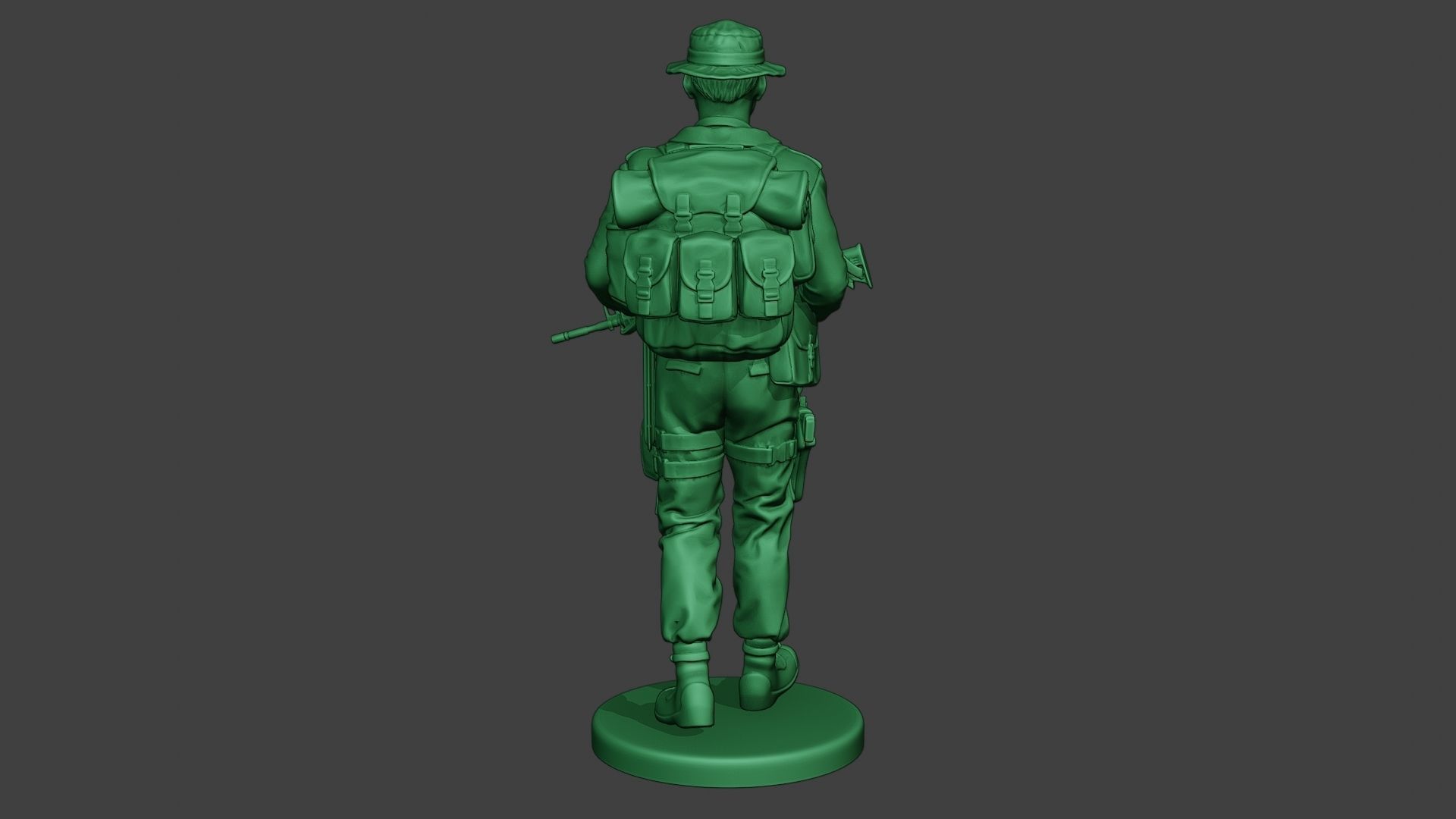 Modern Jungle Soldier Walk MJS1 3D print model_6