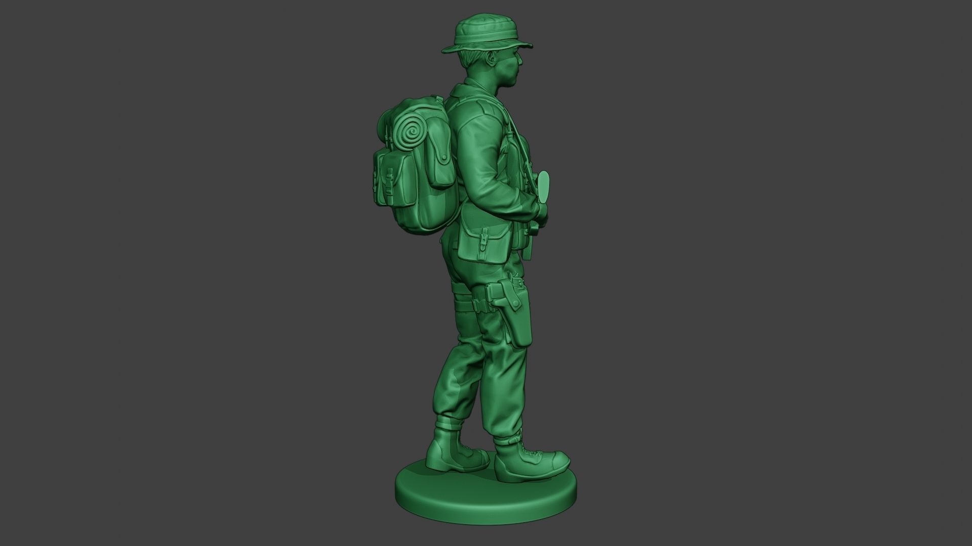 Modern Jungle Soldier Walk MJS1 3D print model_8