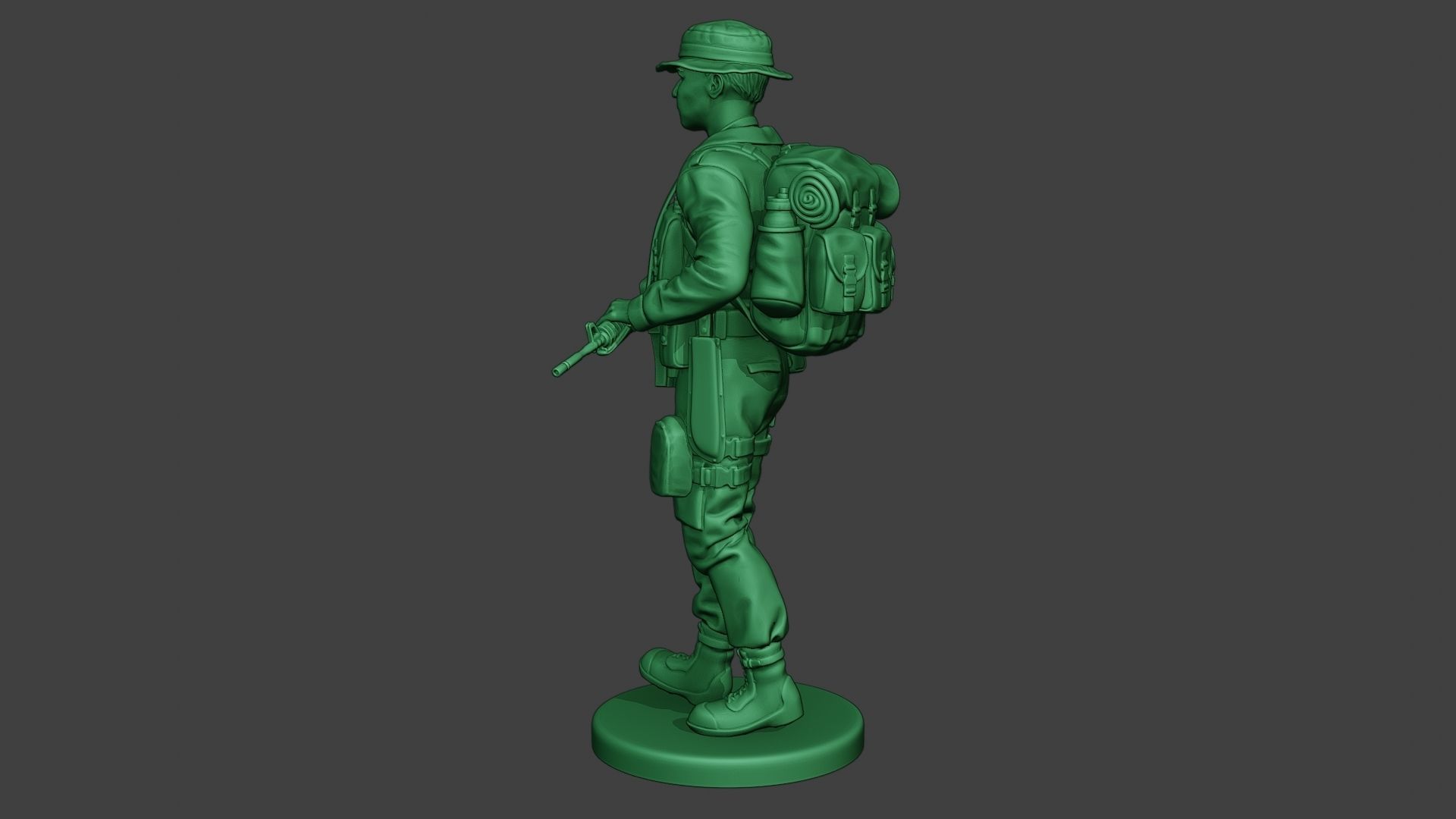 Modern Jungle Soldier Walk MJS1 3D print model_4