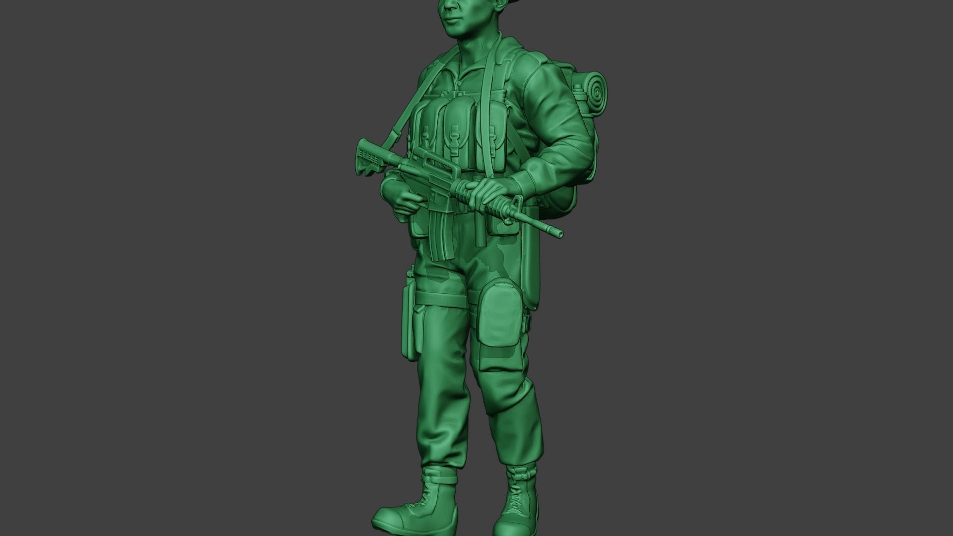 Modern Jungle Soldier Walk MJS1 3D print model_27