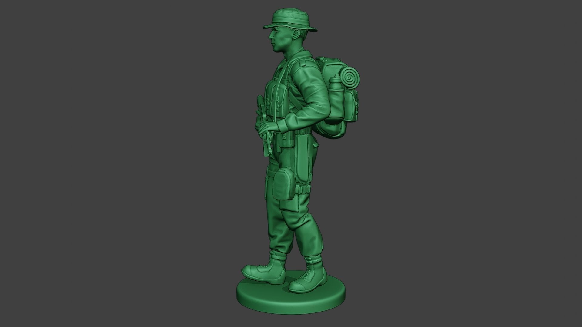 Modern Jungle Soldier Walk MJS1 3D print model_3