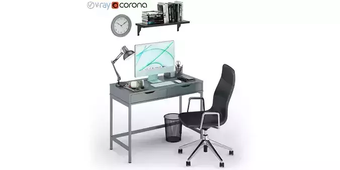 Workplace iMac Green