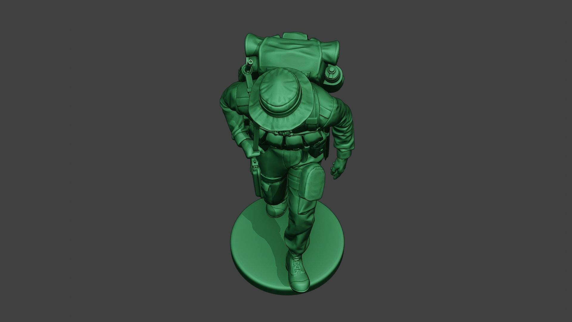 Modern Jungle Soldier Walk4 MJS1 3D print model_14