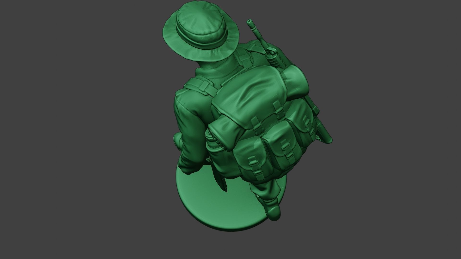 Modern Jungle Soldier Walk4 MJS1 3D print model_16