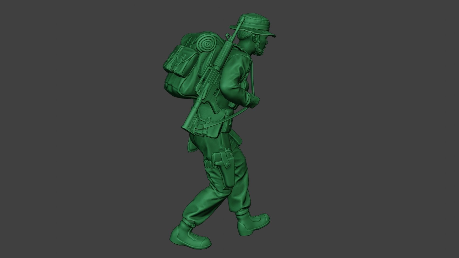 Modern Jungle Soldier Walk4 MJS1 3D print model_31
