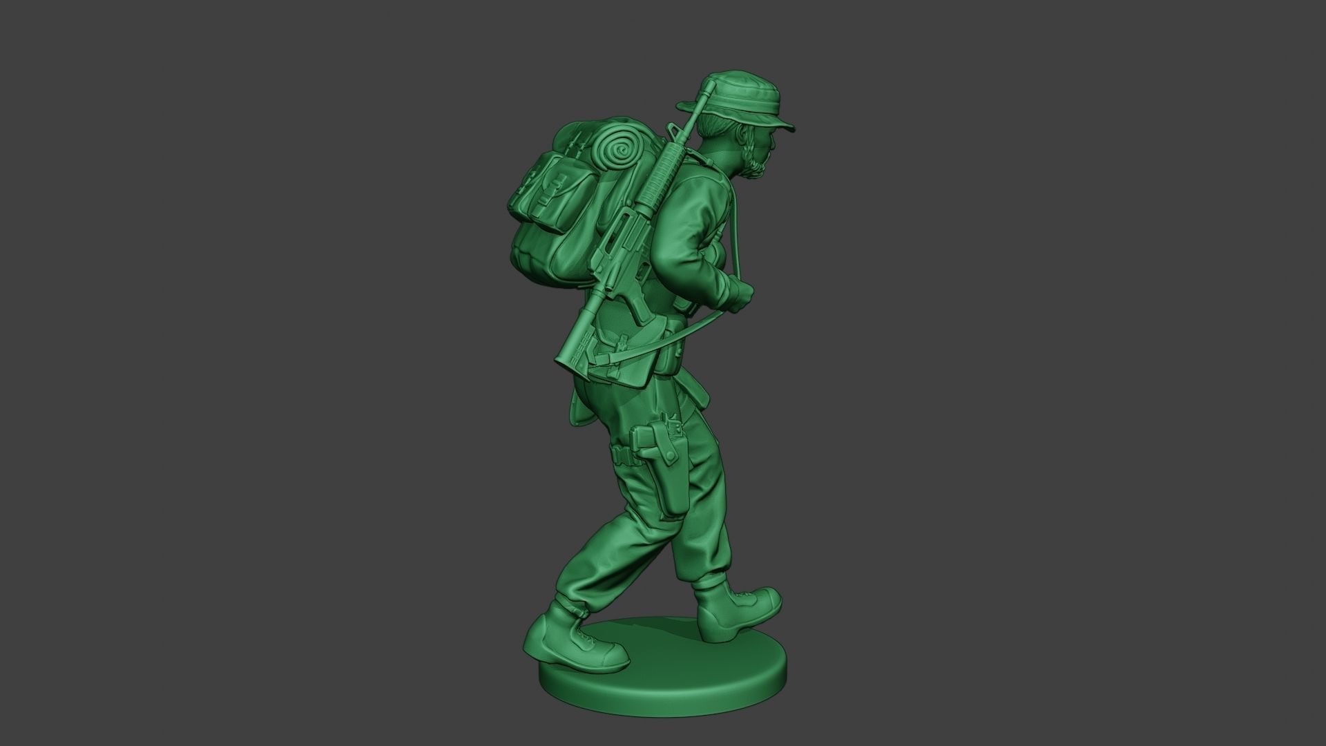 Modern Jungle Soldier Walk4 MJS1 3D print model_8