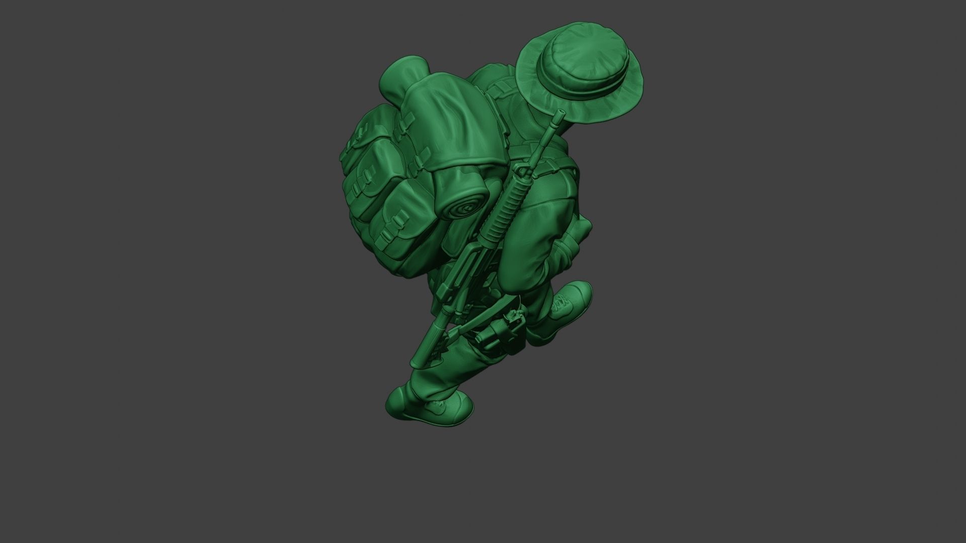 Modern Jungle Soldier Walk4 MJS1 3D print model_23