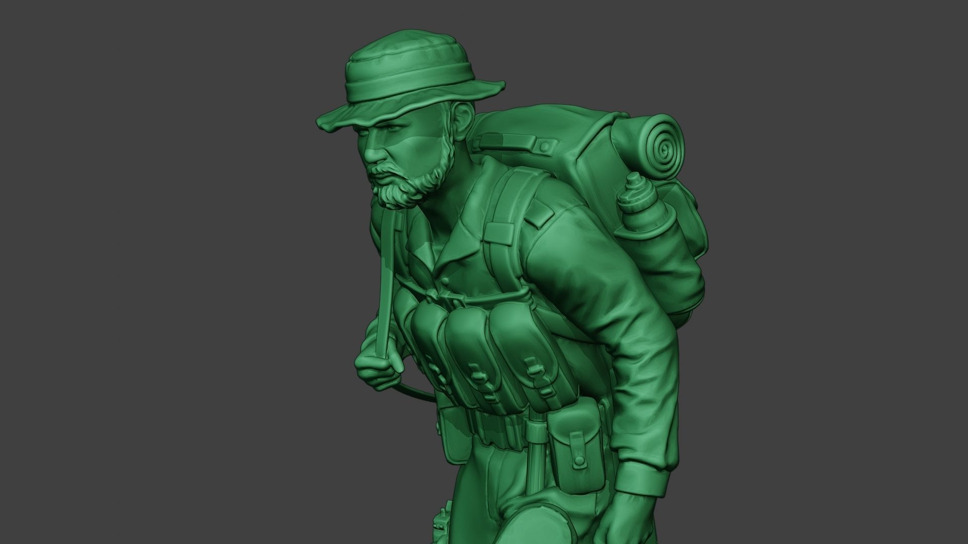 Modern Jungle Soldier Walk4 MJS1 3D print model_18