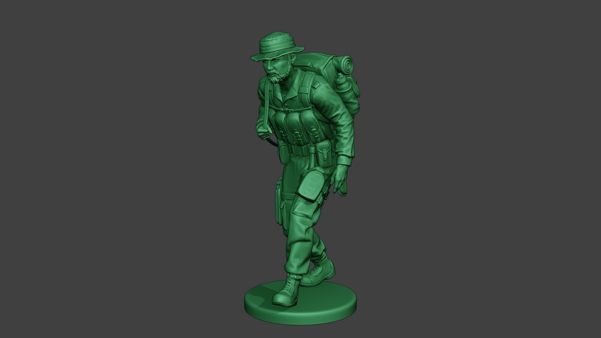 Modern Jungle Soldier Walk4 MJS1 3D print model_2