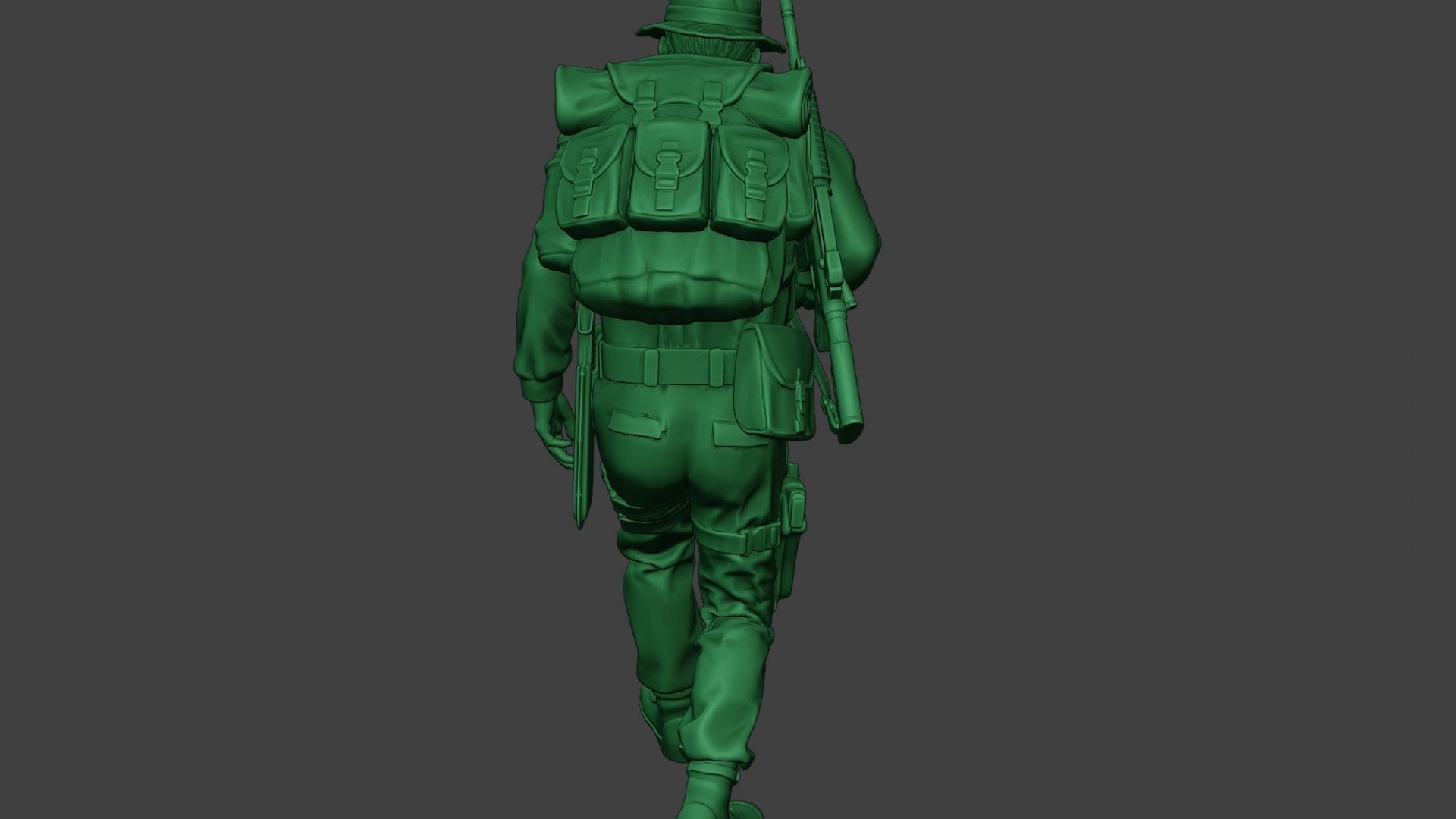 Modern Jungle Soldier Walk4 MJS1 3D print model_25