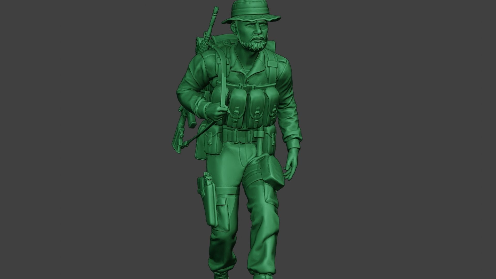 Modern Jungle Soldier Walk4 MJS1 3D print model_28
