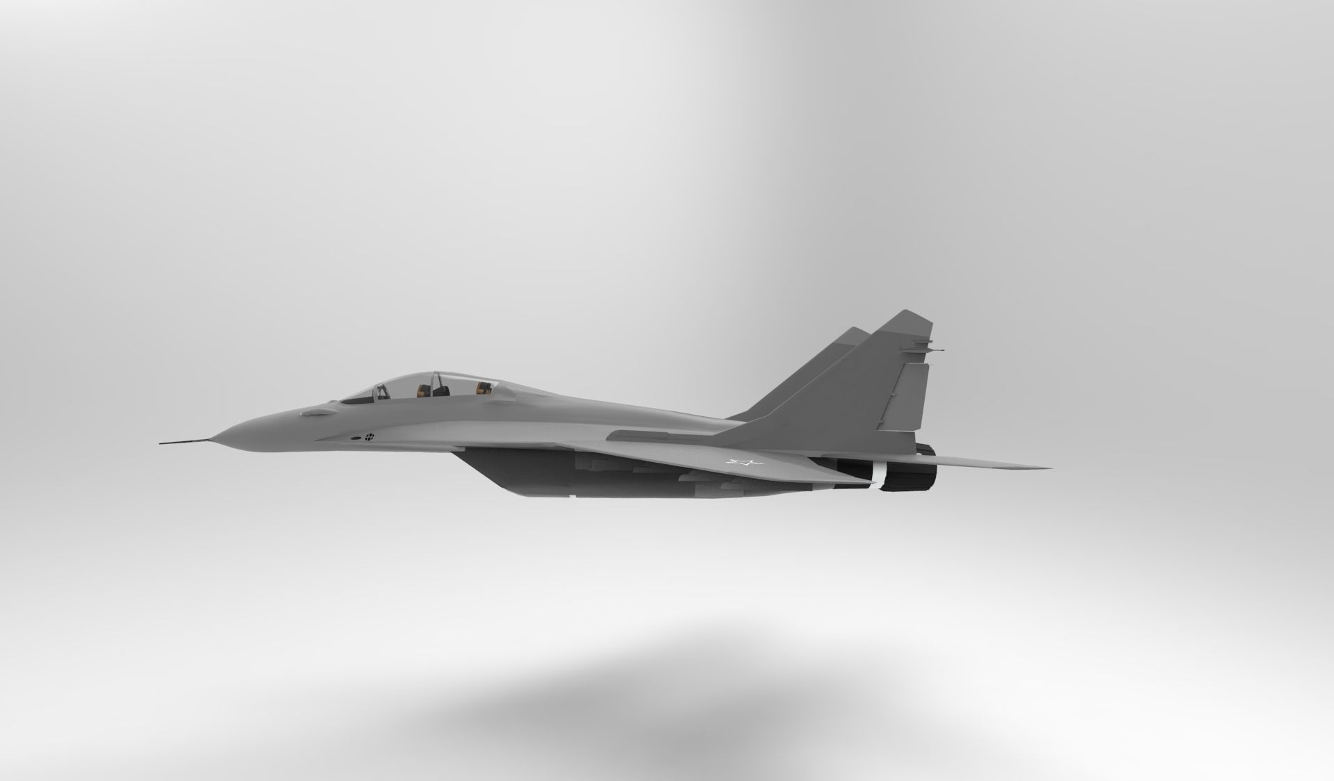 MIG 35 fighter 3D model_5