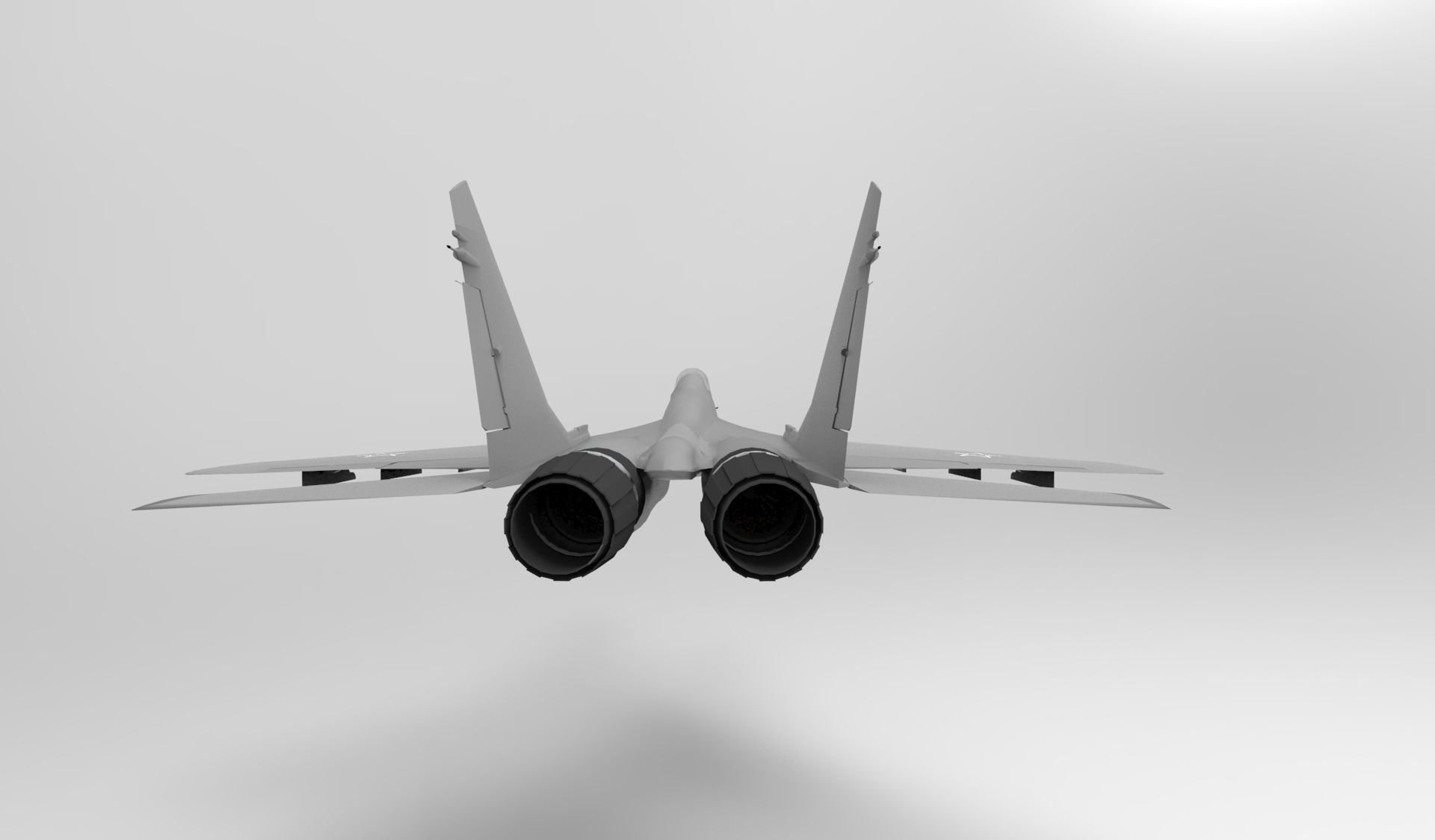 MIG 35 fighter 3D model_3