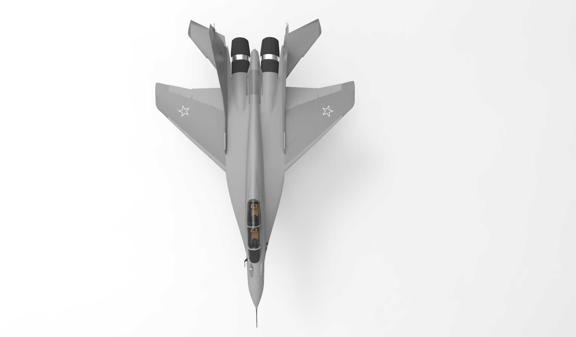 MIG 35 fighter 3D model_6