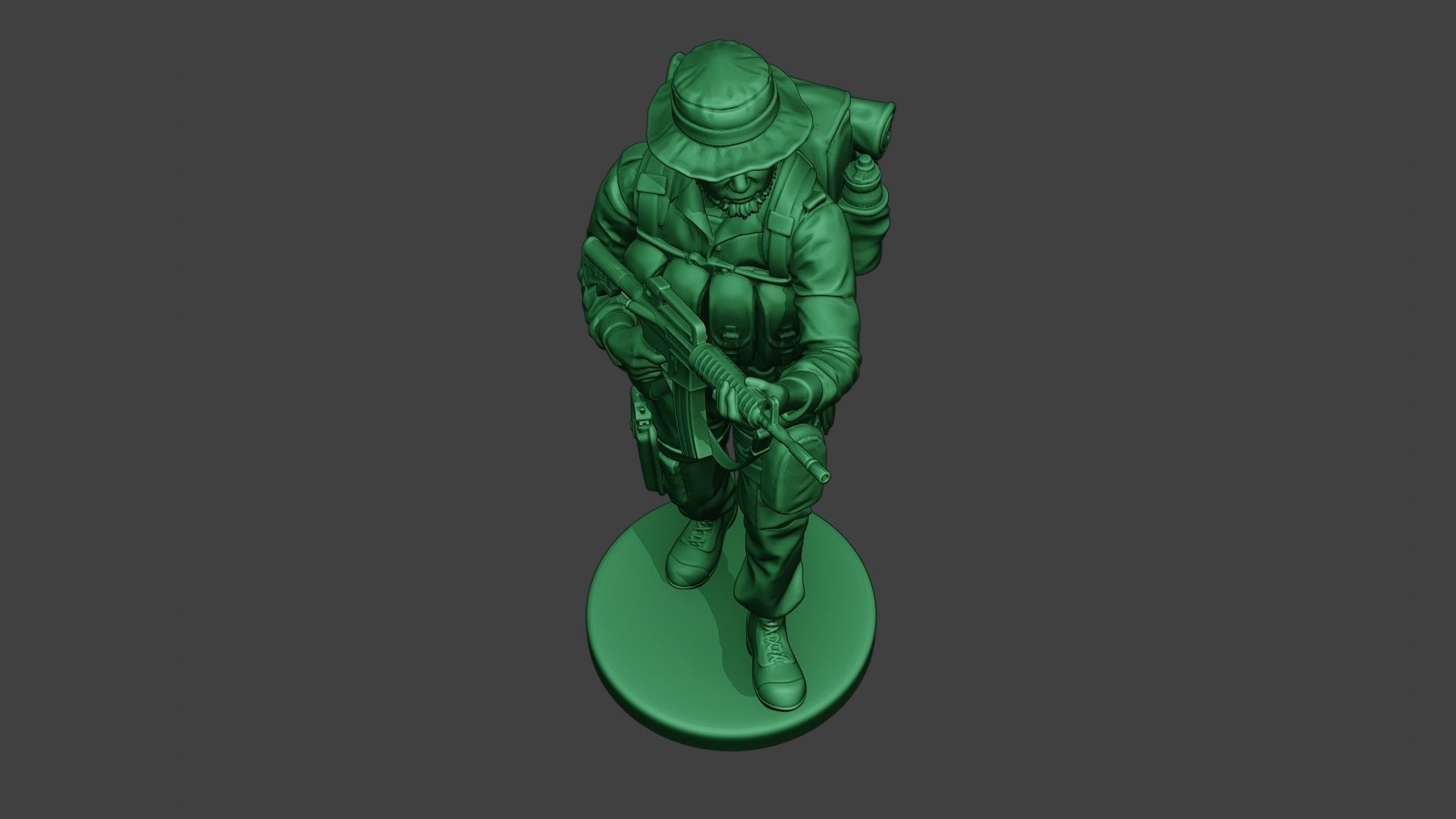 Modern Jungle Soldier Walk5 MJS1 3D print model_14