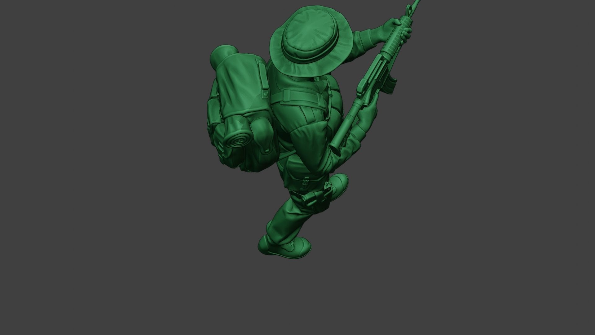 Modern Jungle Soldier Walk5 MJS1 3D print model_23