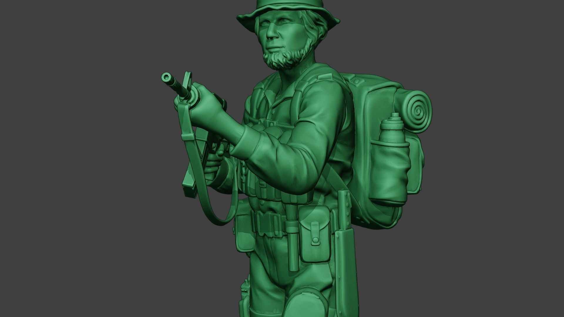 Modern Jungle Soldier Walk5 MJS1 3D print model_18