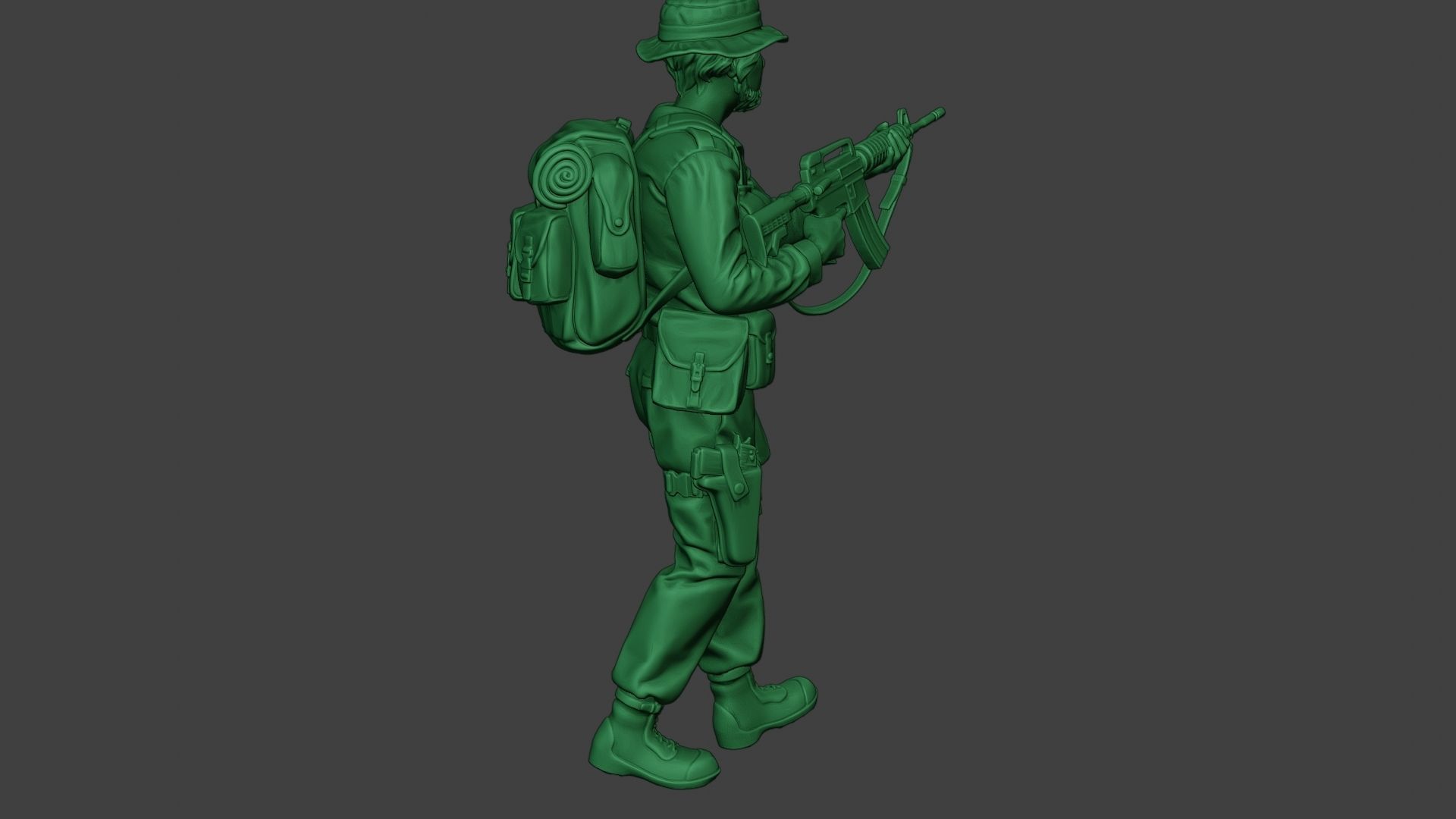 Modern Jungle Soldier Walk5 MJS1 3D print model_31