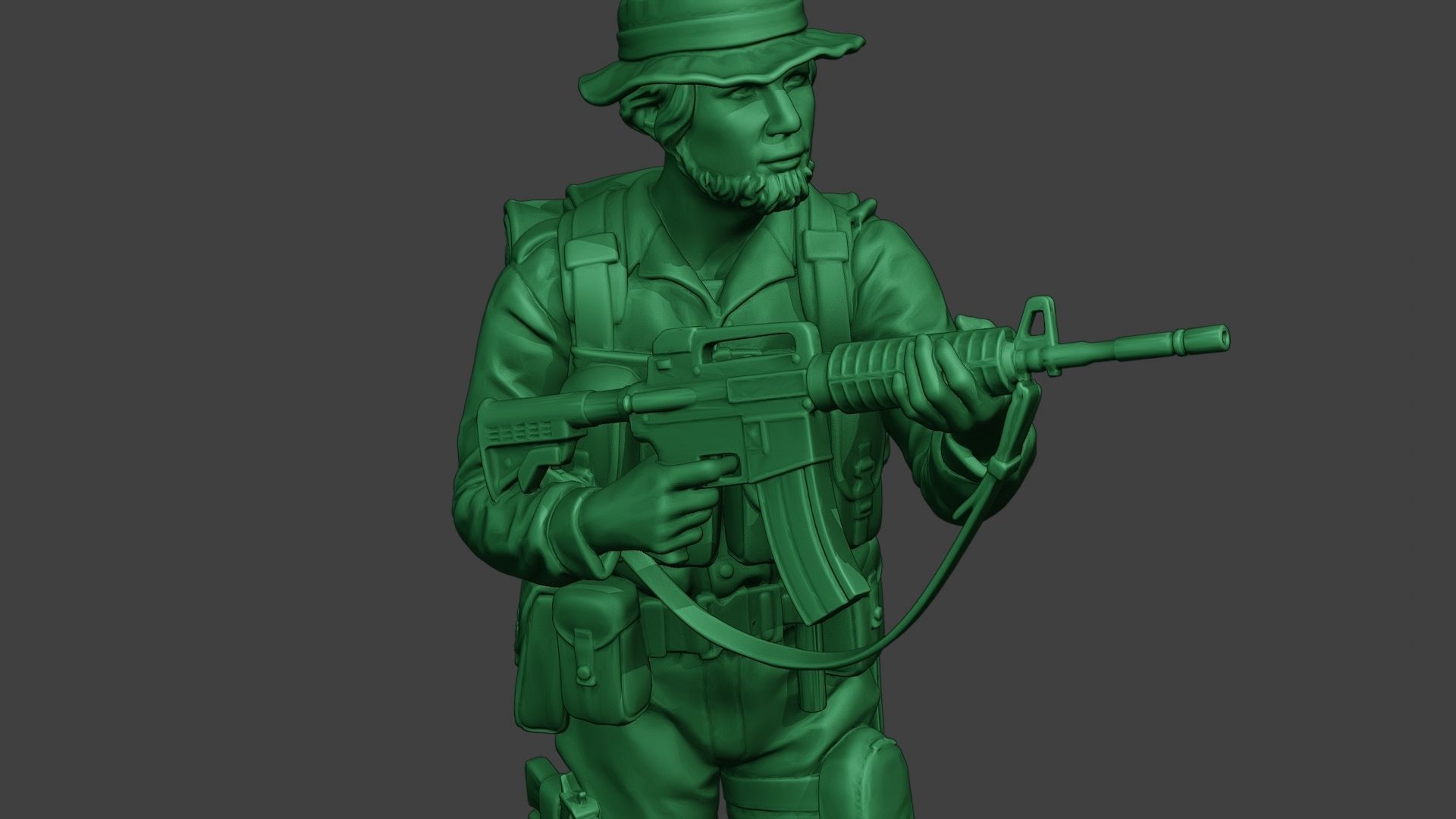 Modern Jungle Soldier Walk5 MJS1 3D print model_19