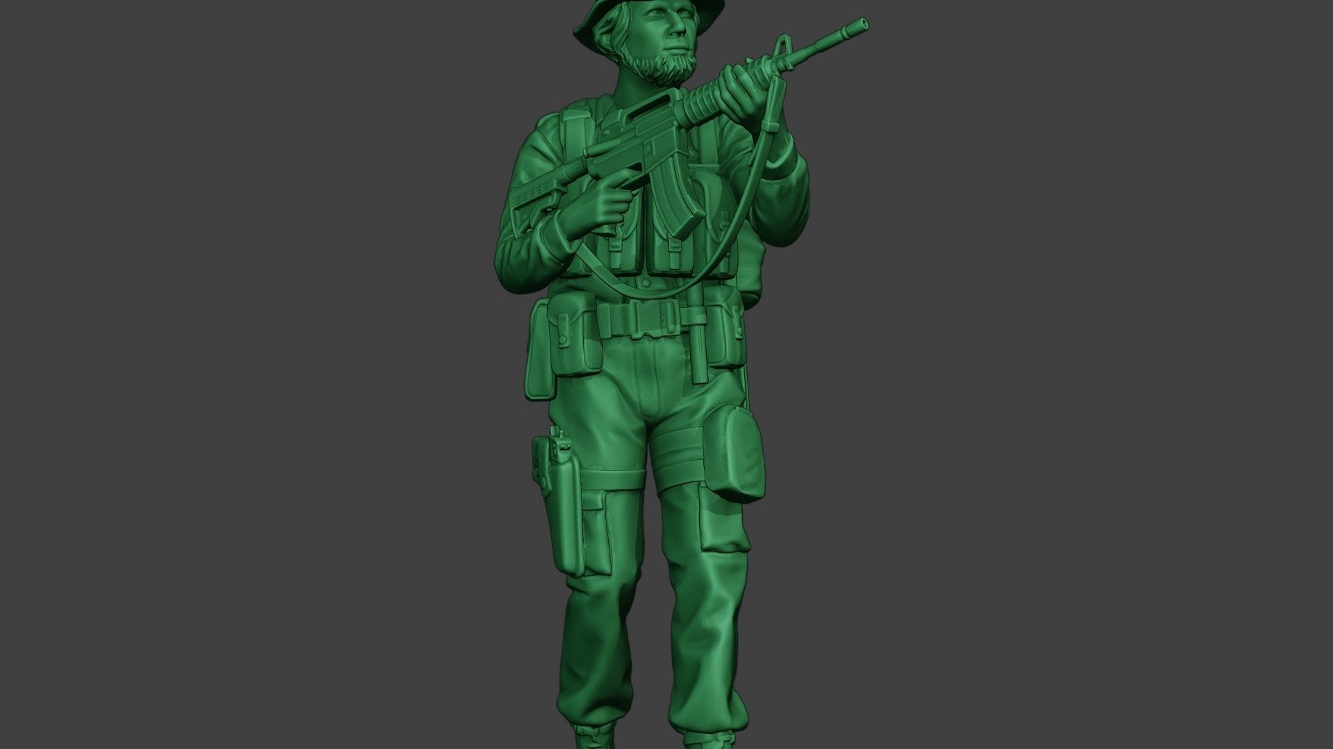 Modern Jungle Soldier Walk5 MJS1 3D print model_28