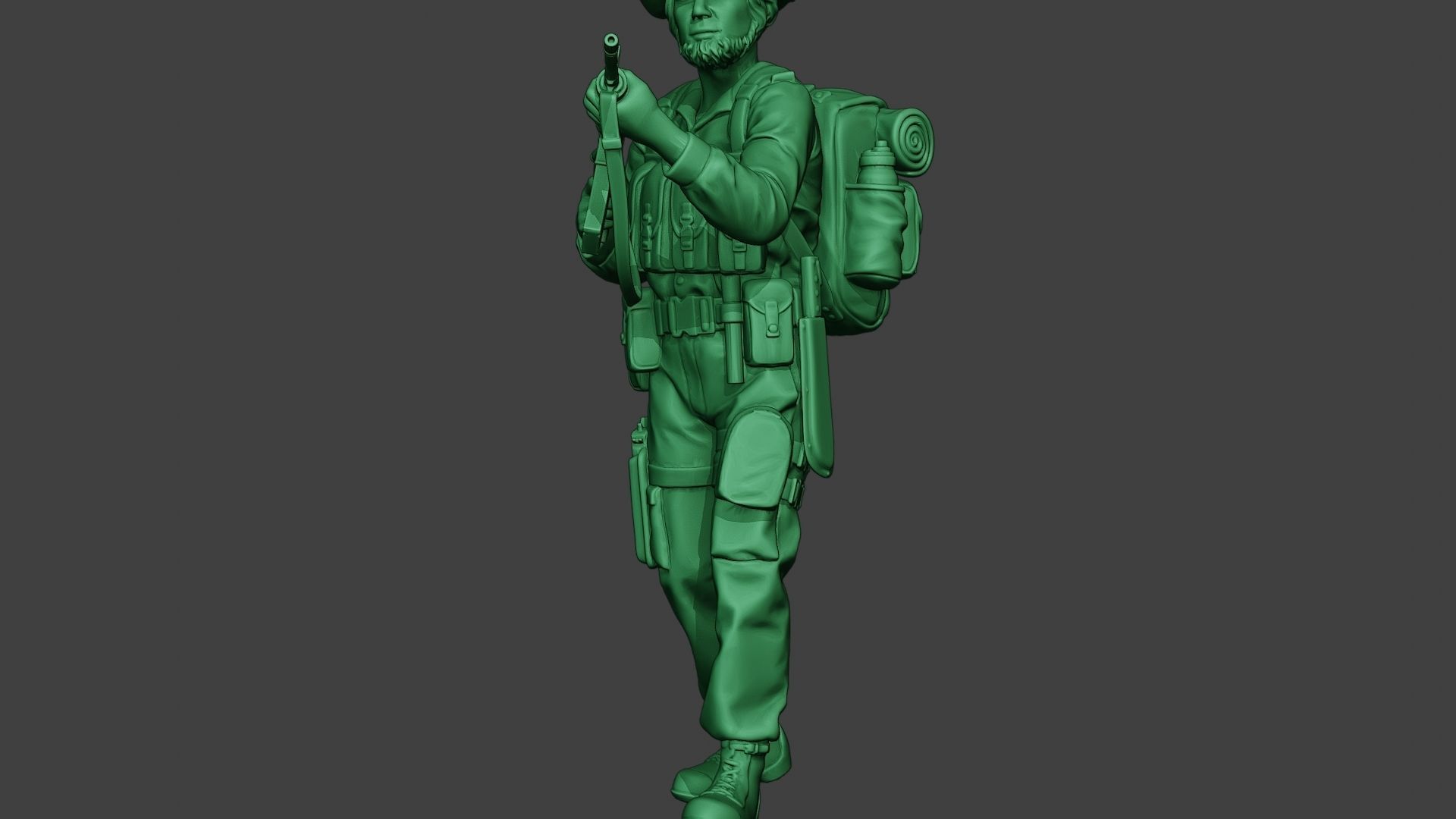 Modern Jungle Soldier Walk5 MJS1 3D print model_27