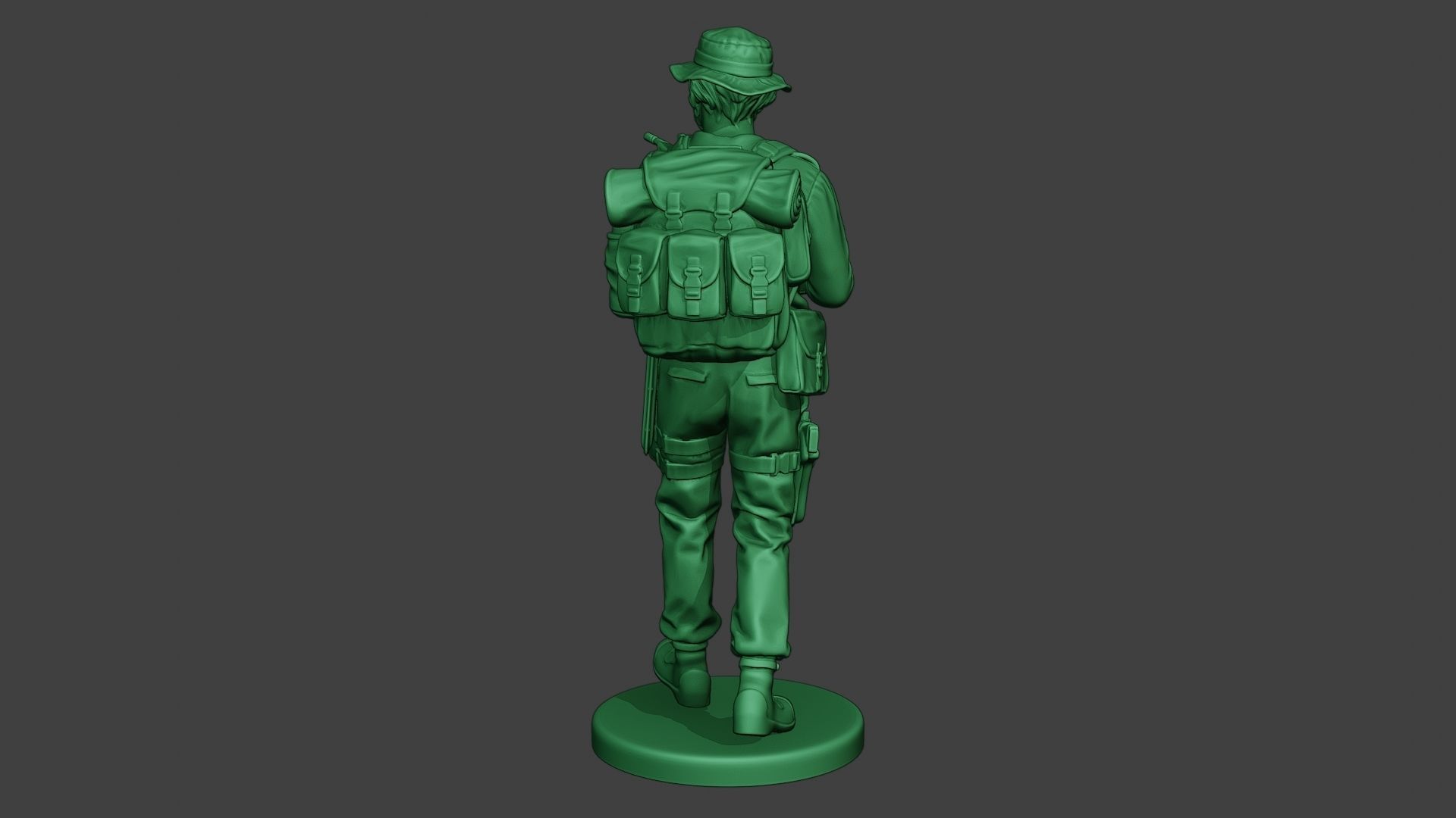 Modern Jungle Soldier Walk5 MJS1 3D print model_6