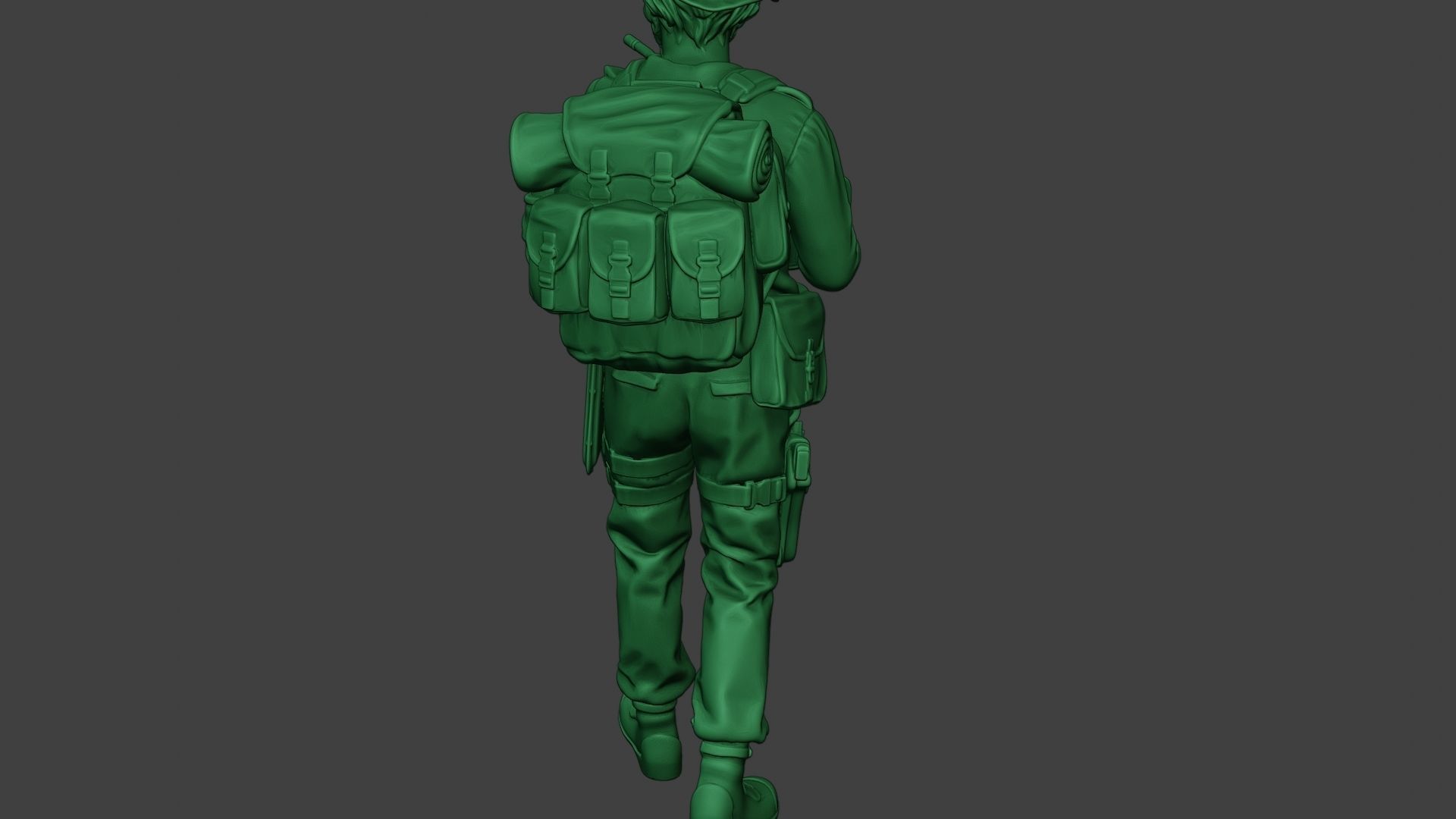 Modern Jungle Soldier Walk5 MJS1 3D print model_25