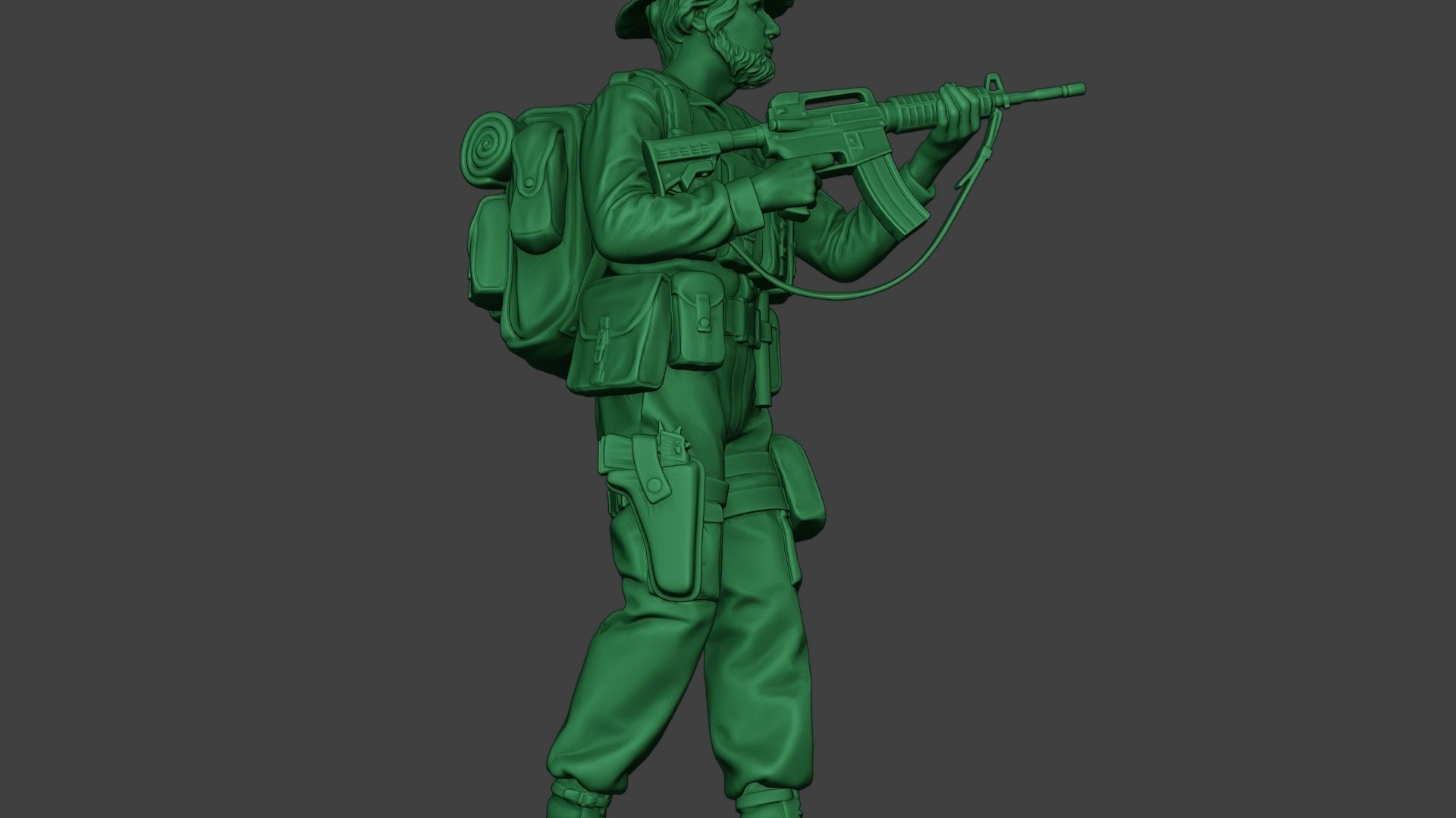 Modern Jungle Soldier Walk5 MJS1 3D print model_29