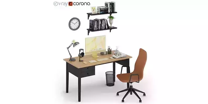 Workplace iMac Yellow