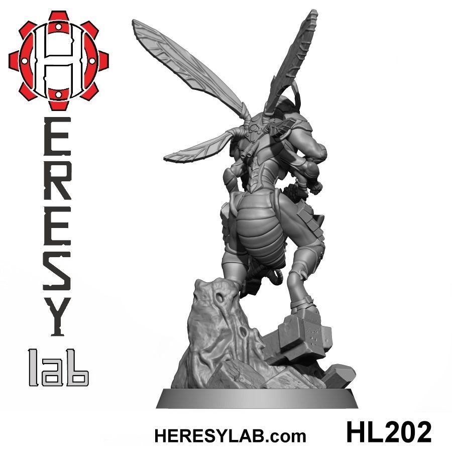 HL200 x 5 models - All Greater God Wasp Pack  3D print model_5