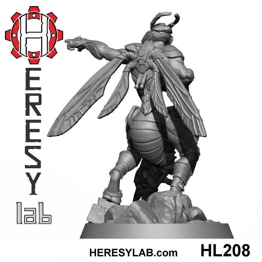 HL200 x 5 models - All Greater God Wasp Pack  3D print model_7