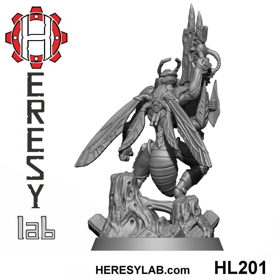 HL200 x 5 models - All Greater God Wasp Pack  3D print model_3