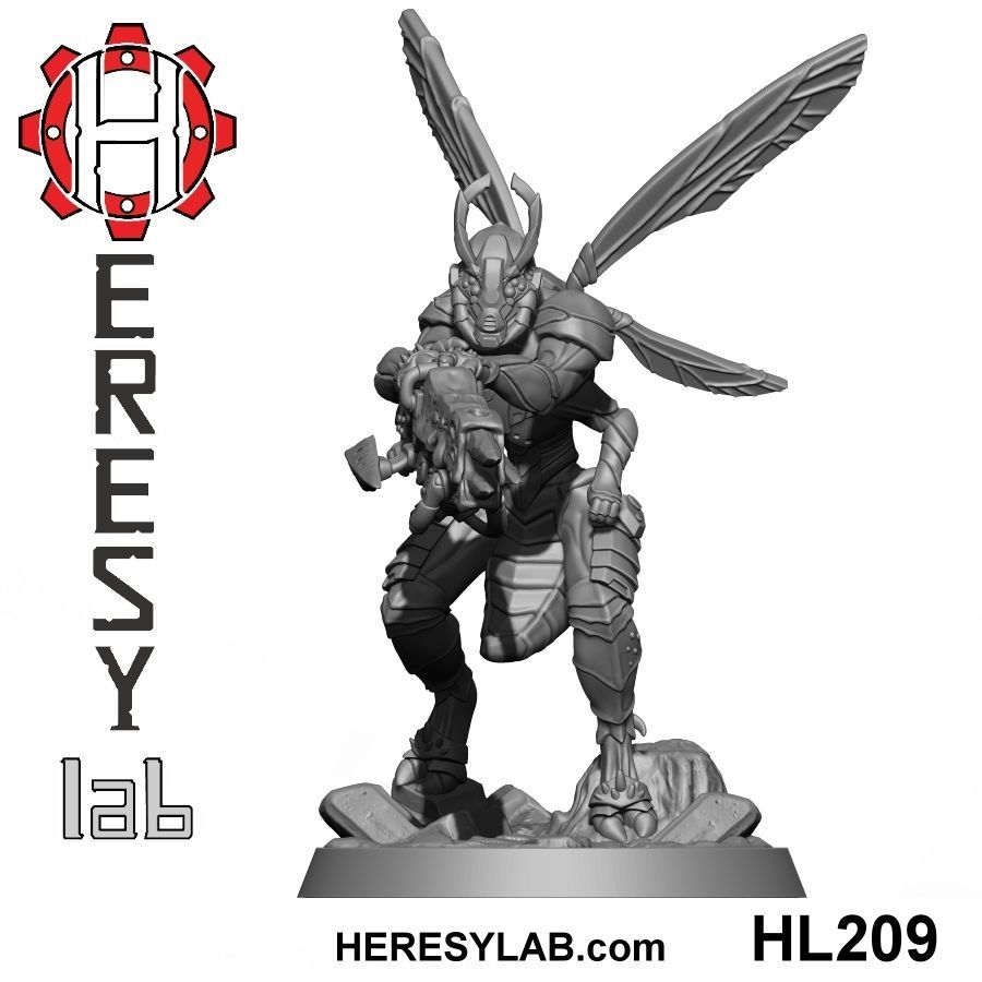 HL200 x 5 models - All Greater God Wasp Pack  3D print model_9