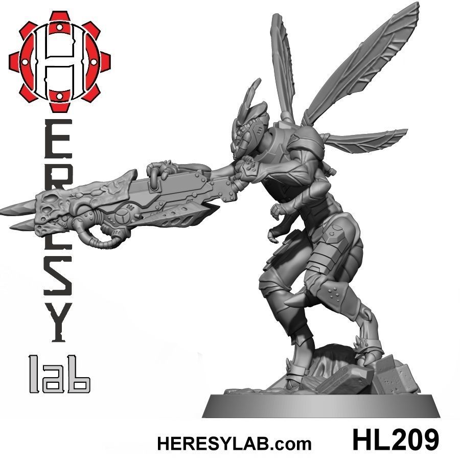 HL200 x 5 models - All Greater God Wasp Pack  3D print model_8