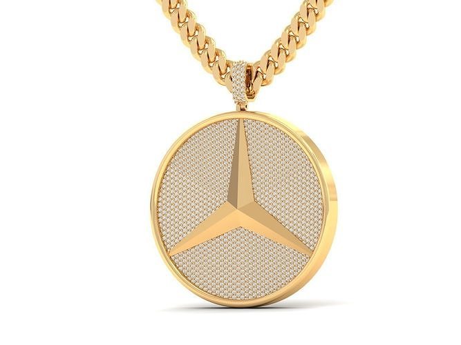 Mercedes Benz Logo Pendant 3D print model