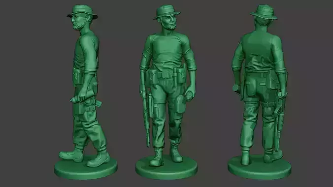 Modern Jungle Soldier Walk6 MJS1 3D print model