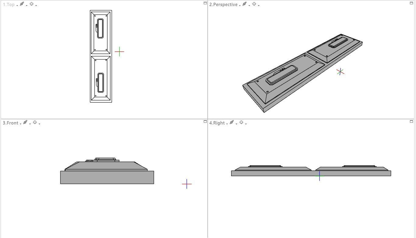 Sci-Fi Wall Panels Kit  - 21 Parts - Props 3D model_26