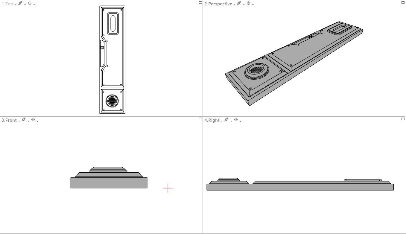 Sci-Fi Wall Panels Kit  - 21 Parts - Props 3D model_35