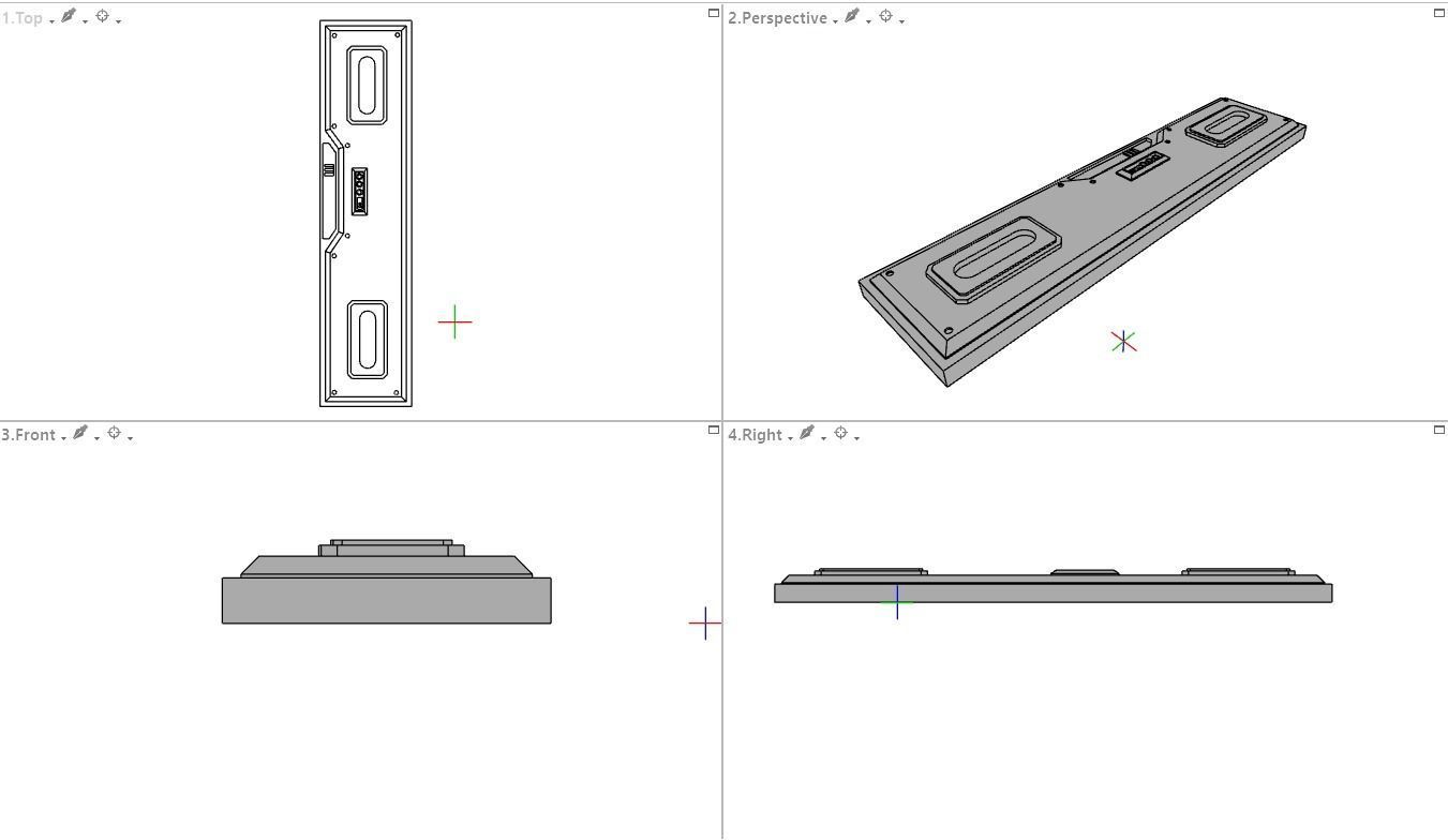 Sci-Fi Wall Panels Kit  - 21 Parts - Props 3D model_37