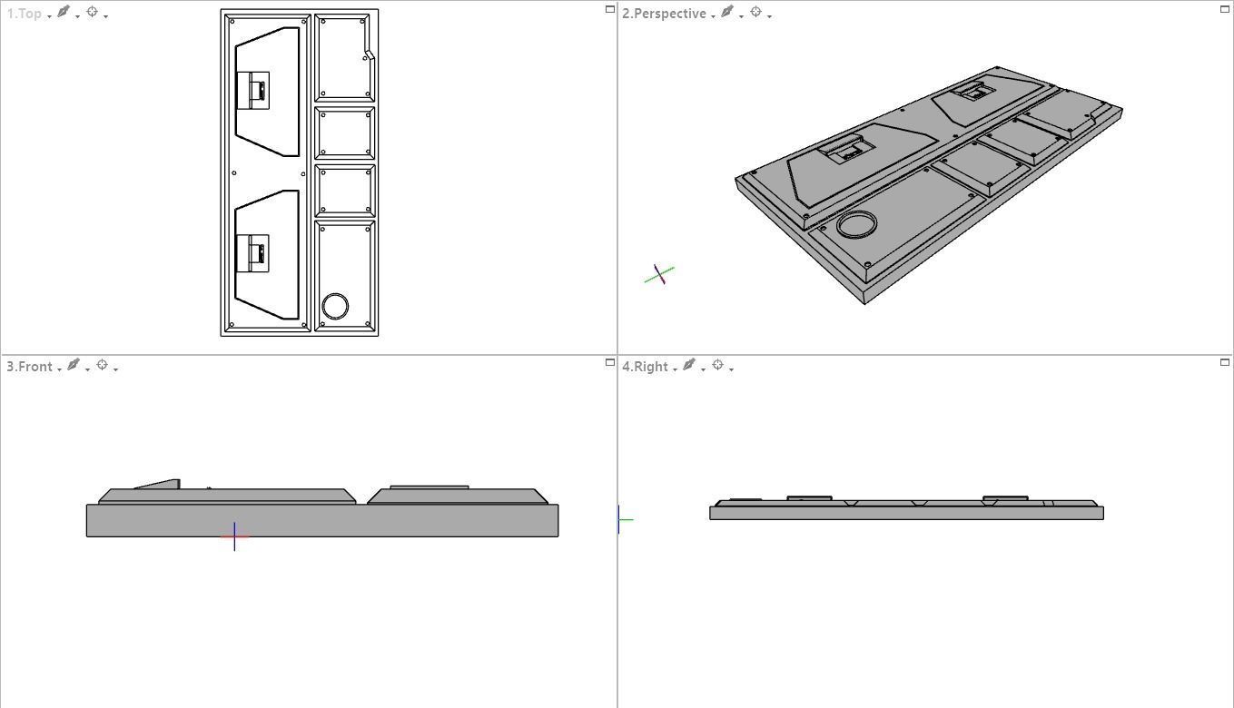 Sci-Fi Wall Panels Kit  - 21 Parts - Props 3D model_30