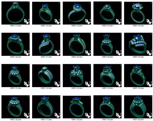 Collection of 20 ladies diamond rings - 3