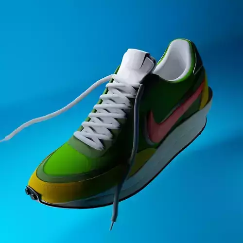 Nike X Sacai LDWaffle Sports Sneakers