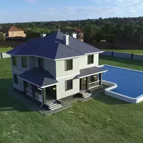 Cottage house with swimming pool