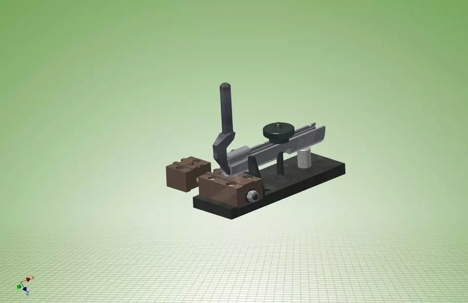 1911 GM Front Sight Staking Fixture Free 3D model_0