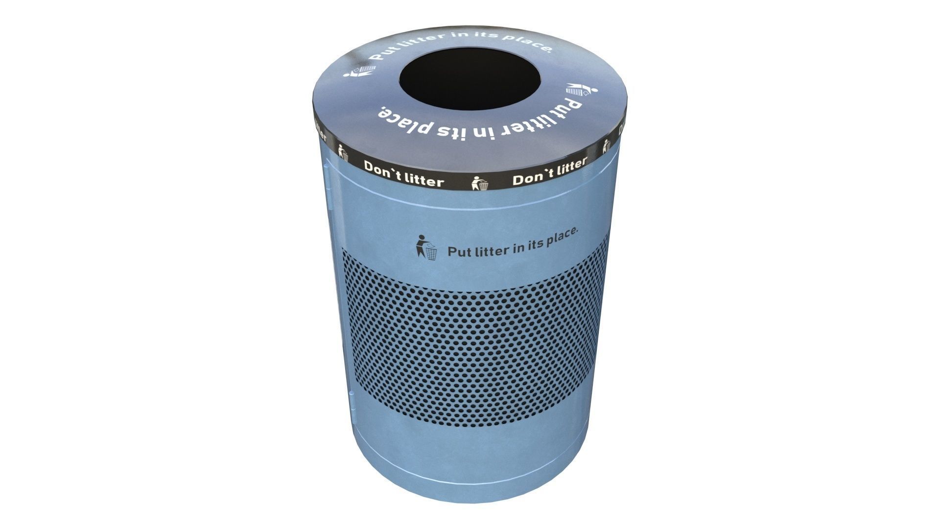 NYC Trash Bin V02 3D model_34