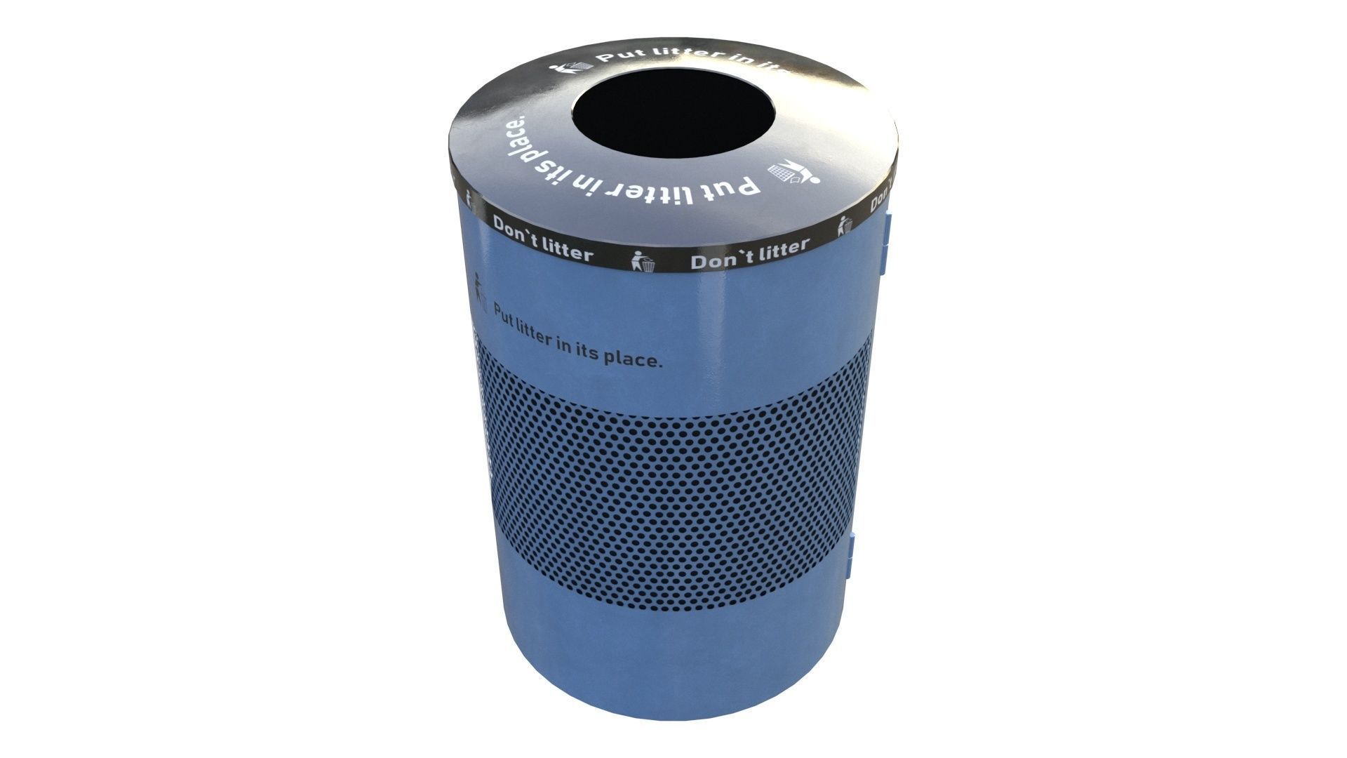 NYC Trash Bin V02 3D model_22