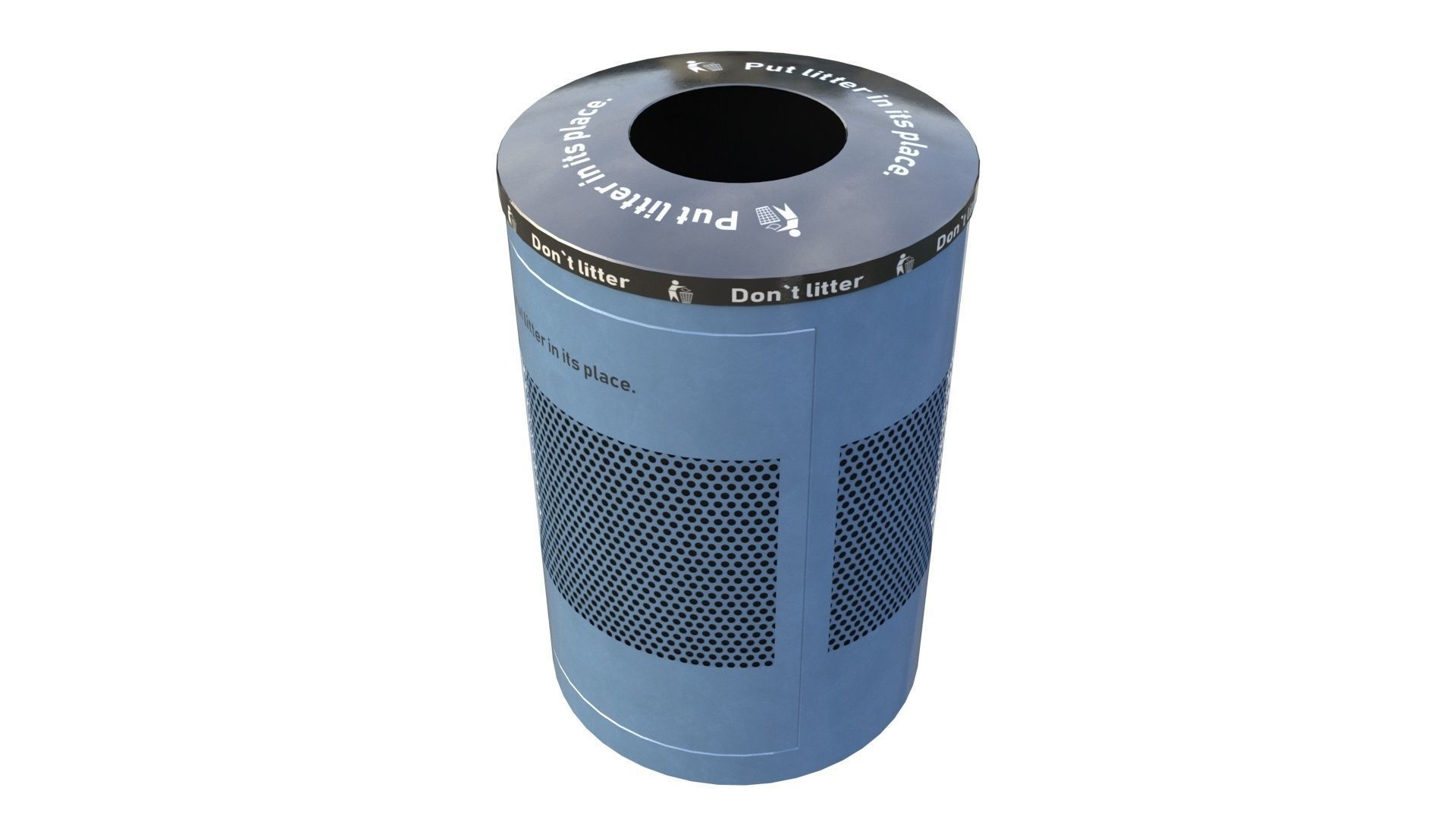 NYC Trash Bin V02 3D model_2