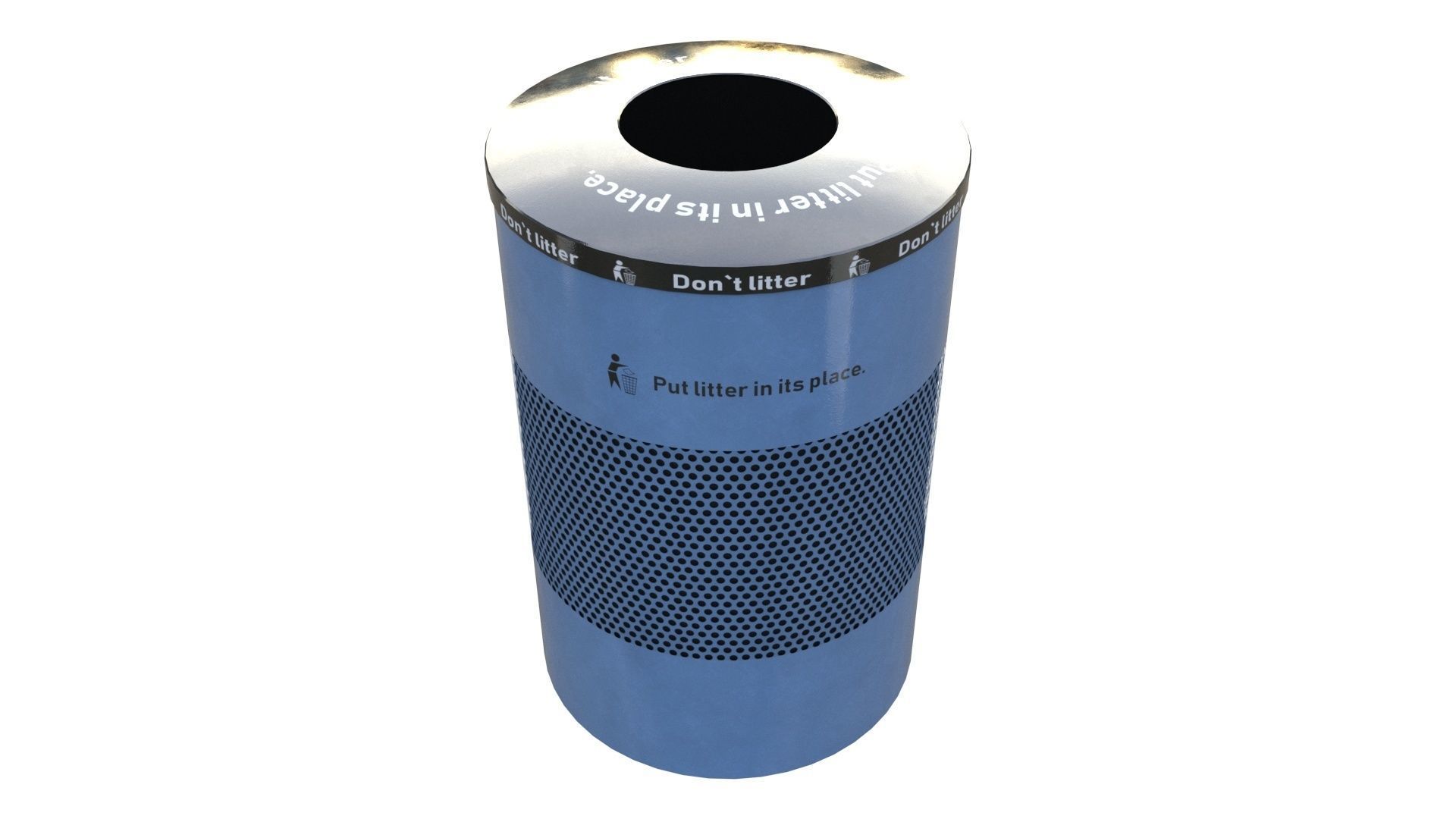 NYC Trash Bin V02 3D model_19